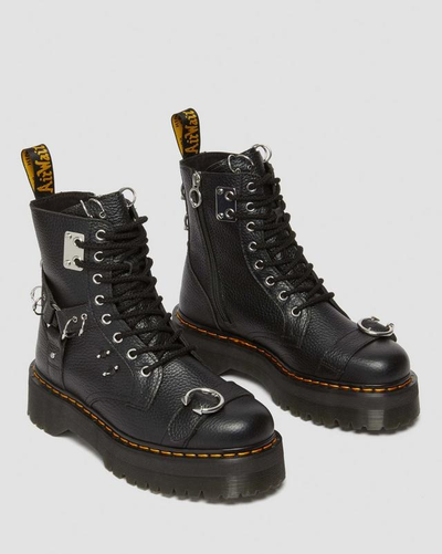Ботинки Dr Martens Jadon Piercing Milled Platforms Black