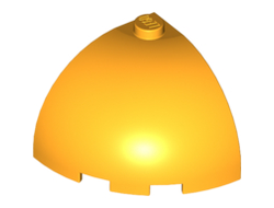 Brick, Round Corner 3 x 3 x 2 Dome Top, Bright Light Orange (88293 / 6173013)