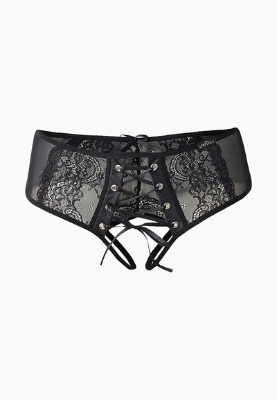 04339  Искушающие шортики с доступом и декоративной шнуровкой спереди Le Frivole