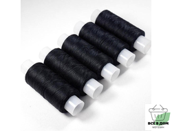 Нитки черные номер 10 (5 шт)