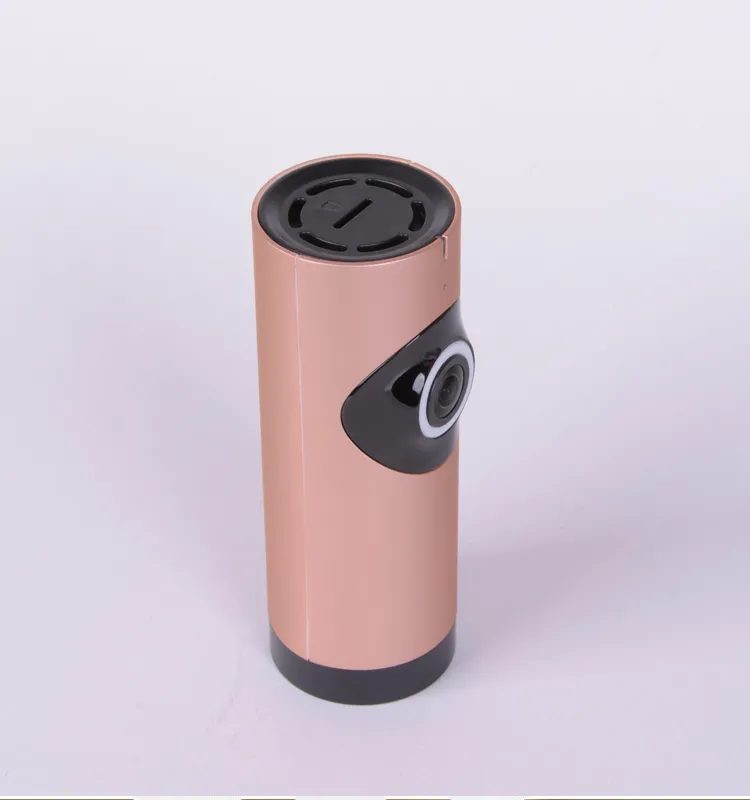 Панорамная WiFi видеокамера с углом обзора 180 на 110 градусов. Цвет розовая.