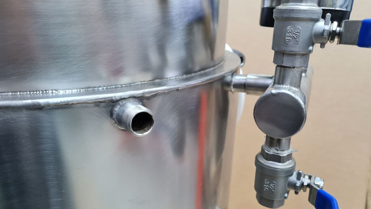 Пароводяной котел - ПВК - Пароводяной котел 96 литров с косой крышкой. ПВК