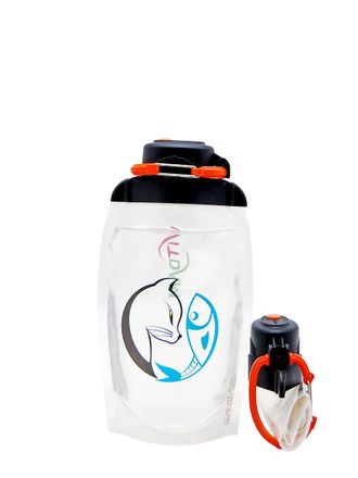 Складная бутылка для воды арт. B050TRS-1407 с рисунком