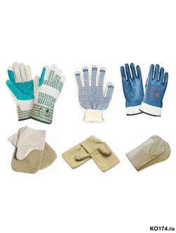 Перчатки хб с ПВХ, латексом, нитрилом.