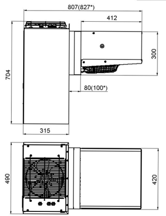 Моноблок среднетемпературный POLAIR MM 115 S