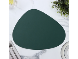 Салфетка сервировочная  45*35 см, цвет зеленый, искусственная кожа