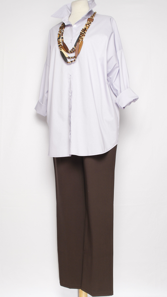 РУБАШКА "КЛАССИКА без Кармана" лаванда р.50,52,54,56,58,60