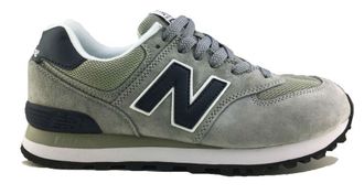 New Balance 574 Серые/сетка женские и мужские (36-46) Арт. 225M-A