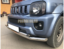 Защита переднего бампера двойная d53/42 для Suzuki Jimny (2012-2018)