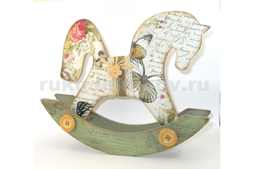 интерьерная игрушка декорированная (декупаж)