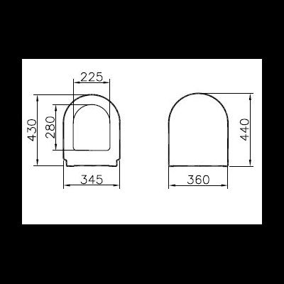 Сиденье для унитаза Vitra Zentrum с микролифтом, 94-003-009