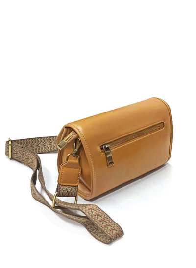 (АРТИКУЛ: 10025/52) СУМКА ЖЕНСКАЯ, НЕБОЛЬШАЯ, НАТУРАЛЬНАЯ ГЛАДКАЯ КОЖА, РЫЖАЯ, С ДВУМЯ ПЛЕЧЕВЫМИ РЕМНЯМИ