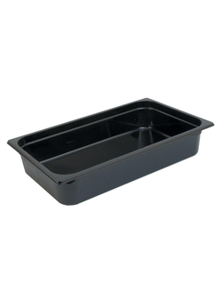 Гастроёмкость 1/1-100, поликарбонат, чёрная