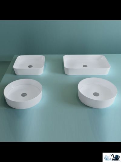 Раковина Creavit Loop LP060-00CB00E-0000 LP060 прямоугольная 60 см, глянец белоснежного цвета