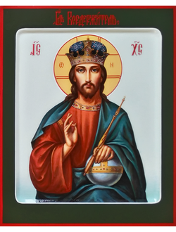 Господь Вседержитель. Спаситель. Рукописная икона.