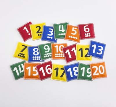 Мешочки с цифрами. Набор 20 шт.