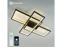 Estares св-к-люстра св/д управл. SVEN 3S 65W(6500lm) 2K-4K-6K 500x360x80 белый/черный пульт ДУ IP20