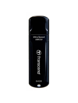 Флеш-память Transcend JetFlash 600, 64Gb, USB 2.0, черный, TS64GJF600