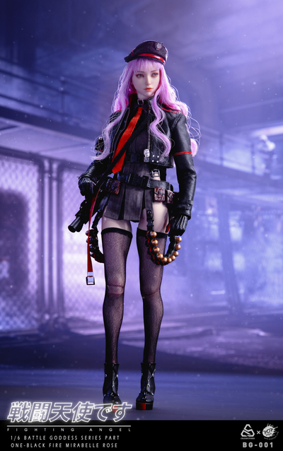 Рапи (Goddess of Victory: NIKKE) - Коллекционная фигурка 1/6 Battle Angel Series Part One Black Fire Mirabelle Rose (BG-001) - POPTOYS x COLOUR STUDIO