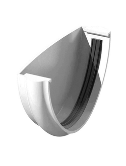 Заглушка жёлоба, пластиковая БЕЛАЯ