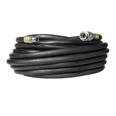 Резиновый маслостойкий воздушный шланг с фитингами Rapid, 20 бар, 15х9 мм, 10 м. AERO