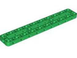 Technic, Liftarm, Modified Frame Thick 3 x 19 Open Center, Green (67491 / 6439561)