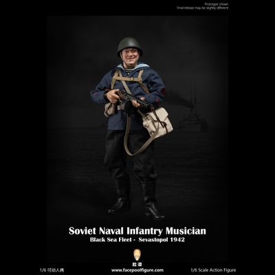 ПРЕДЗАКАЗ - Матрос Черноморского флота 1942 г - Коллекционная ФИГУРА 1/6 Soviet Naval Infantry Musician Black Sea Fleet Sevastopol 1942 (FP021B) - Facepoolfigure ?ЦЕНА: 24600 РУБ.?
