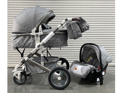 Детская коляска 3 в 1 Luxmom 518 Серый