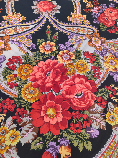 Павловопосадский платок Времена года. Осень 708-18