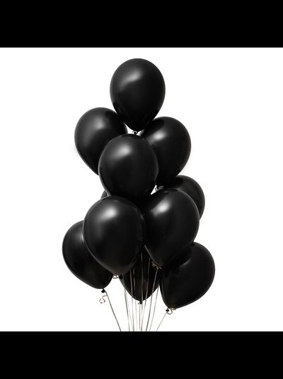 Шарик чёрный 10 штук