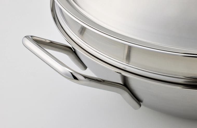 Крепление ручек вока точечной сваркой