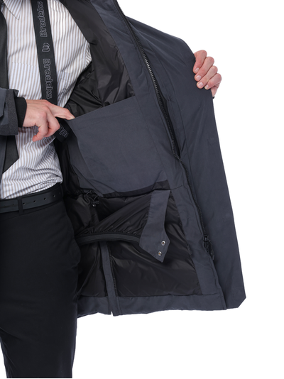 Куртка BRODEKS KW233 VIP пуховая, цв. серый