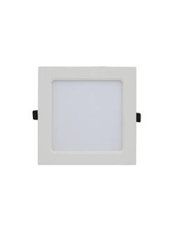 Светильник 6Вт встраиваемый квадрат белый, 4000-4500К, металл, 85 (70) мм