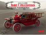 Сборная модель: (ICM 24004) Американский пожарный автомобиль Model T 1914 Firetruck
