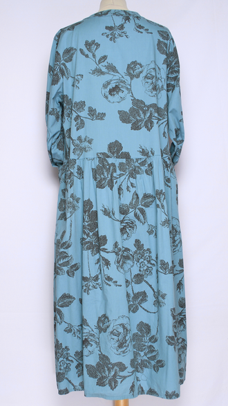 Платье - рубашка "РОЗЫ ЧЁРНЫЕ" джинс, бежевое, морская волна, св.бежевое, желтое, лайм, зеленое, бирюзовое до р.52