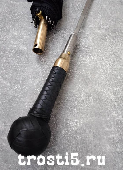 Зонт-трость "Кожаное плетение"