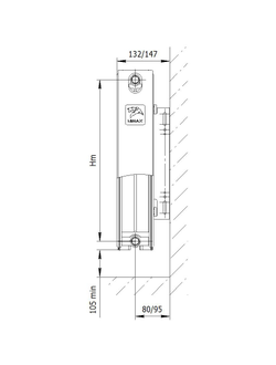 Радиатор стальной панельный Лемакс LEMAX VС22 500 * 400 500 600 700 800 900 1000 1200 1400 нижнее подключение