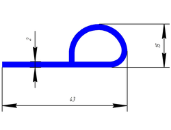 Р-ОБРАЗНЫЙ УПЛОТНИТЕЛЬ D15L43