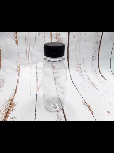 Флакон прозрачный ПЭТ с крышкой 100 мл