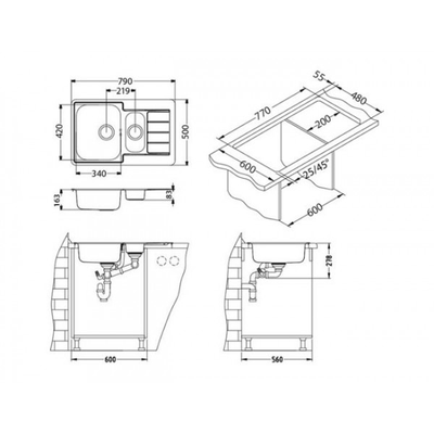 Мойка Alveus Line 70