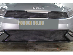 Защита радиатора KIA Cerato 2021- black низ PREMIUM