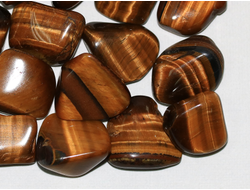 Тигровый глаз, галтовка в ассортименте, ЮАР (15-20 мм, 3-4 г) №8042