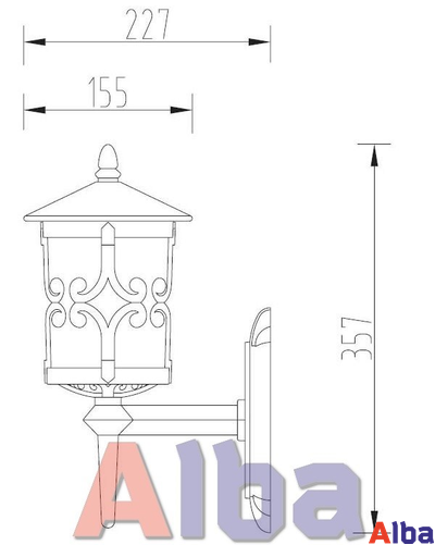 Frankfurt 15851А Парковый светильник