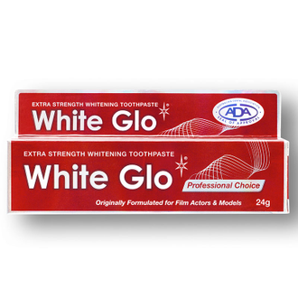 White Glo 24 gr. კბილის პასტა 24 გრ. საბითუმო და საცალო