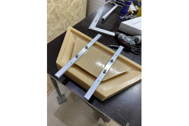 Готовая форма с облегчением после снятия с матрицы.