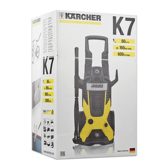 Минимойка KARCHER (КЕРХЕР) K7, мощность 3 кВт, давление 20-160 бар, шланг 10 м, 1.168-502.0