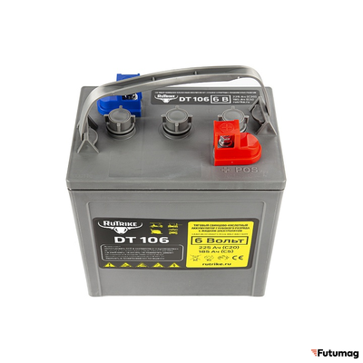 Тяговый WET аккумулятор Rutrike DT106 (T-105) 6V155A/H C3
