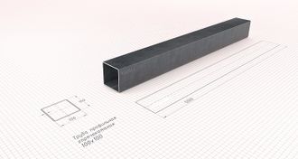 Труба профильная 100х100х4.0 мм