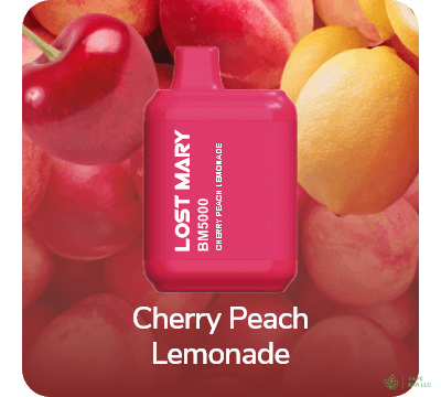 Одноразовая электронная сигарета LOST MARY BM5000, 2%, 14 мл, 650 мАч, 5000 затяжек (Cherry Peach Lemonade)