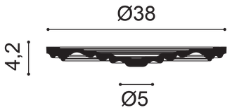 Розетка R08 - d38см